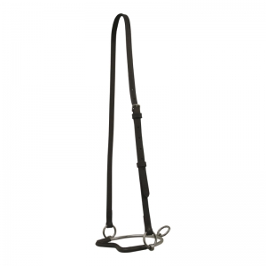 Ce chifney en inox recouvert de cuir monté sur...